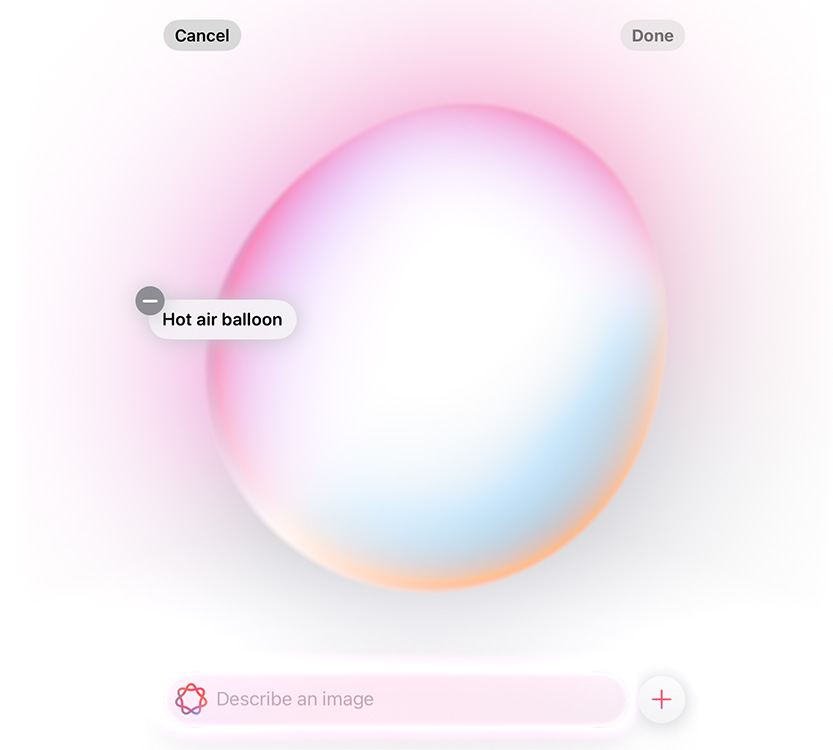 How to Use Image Wand on iPad with iPadOS 18 6 Screenshot of Image Wand with description added for image generation